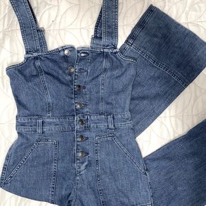 Aerie denim jumpsuit